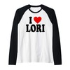 I HEART LOVE LORI Raglan Baseball Tee