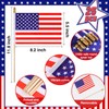 25 Pcs Mini American Flags on Stick 5x8 Inch Kid-Safe