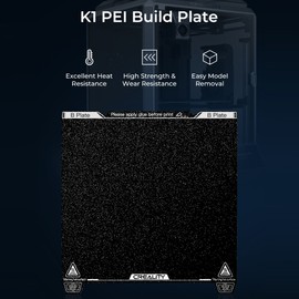 Creality K1 PEI Build Plate Kit 235x235mm Pritning Platform with Excellent Heat Resistance Easy Model Removal High Strength & Wear Resistance Suitable for PLA   /ABS /ASA /PETG /TPU /PC /PA