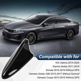 DSISIMO Auto Car Shark Fin Antenna Cover Cap Decorative Roof Aerial Base Replacement Compatible with for 2014-2020 Kia Optima Sonata Elantra Sedan Accessories Replacement for 96219 D5000EBQK