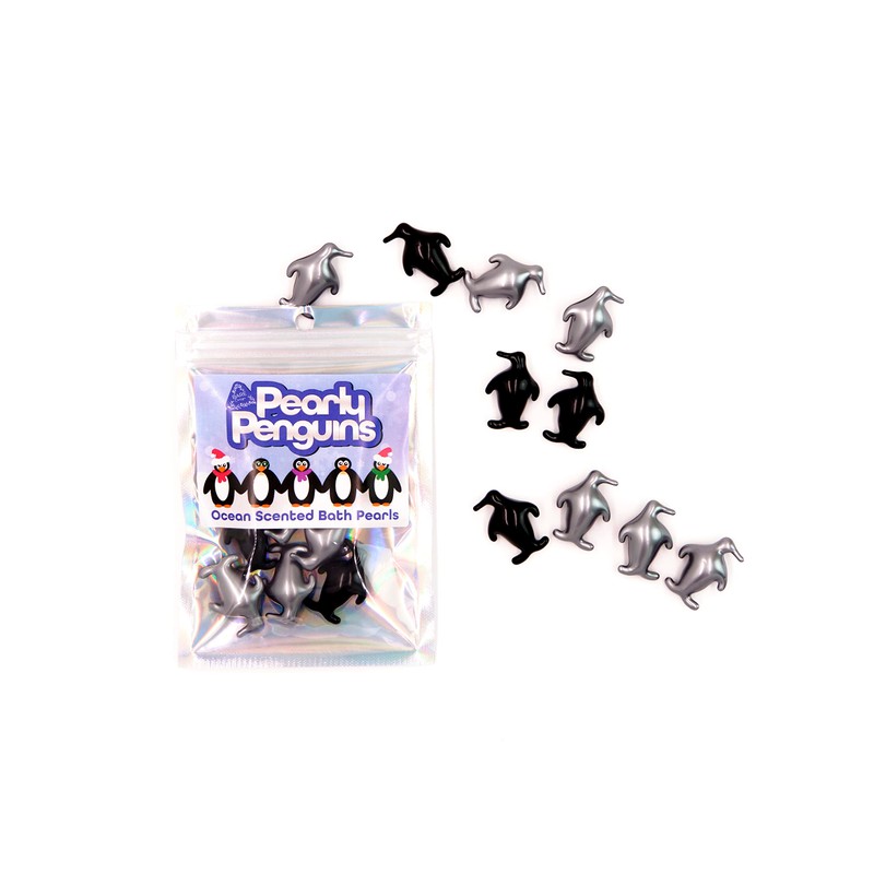 Pearly Penguins. Ten Jasmine Scented Bath Pearls. Ideal Penguin Themed