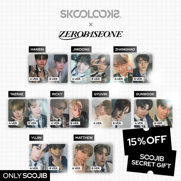 ZEROBASEONE (ZB1) [EXCLUSIVE] ZB1 X SKOOLOOKS PHOTOCARD, Kim Ji-woong /
