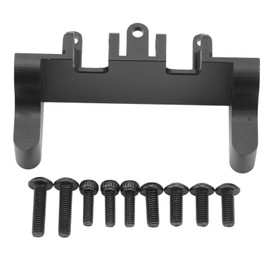 RC Servo Stand Mount Aluminum Alloy Steering Gear Servo Mount Bracket for Axial 1/18 UTB18 Capra Unlimited Trail Car Black
