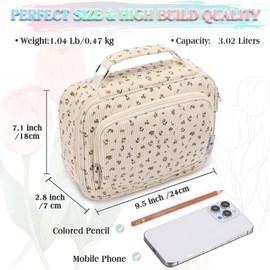 Pencil Case, VONXURY Large Capacity Pencil Pouch Holder Portable Pen Organizer with 2 Detachable Layers 57 Slots Multiple Zipper Bag for School Office College