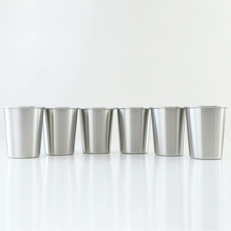 Let's Go Nature'al Stainless Steel Drinking Cups - Set of