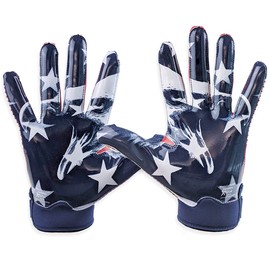 Battle Sports USA Doom 1.0 Wide Receiver Football Gloves - Ultra Grip Gloves - Youth X-Large