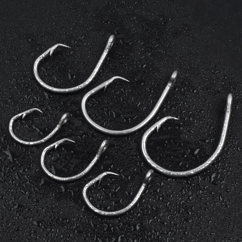FUSIGO Stainless Steel Tuna Circle Hooks, 30pcs 3X Extra Strong