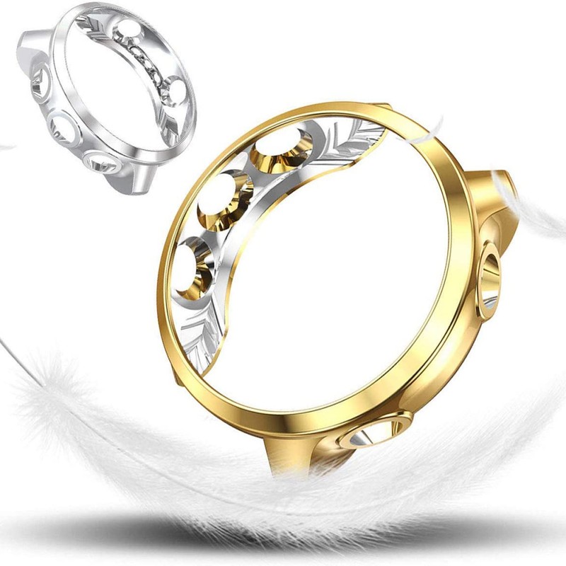 Gatuida 2pcs Electroplated Protective Cover for Smartwatch Flexible TPU Case