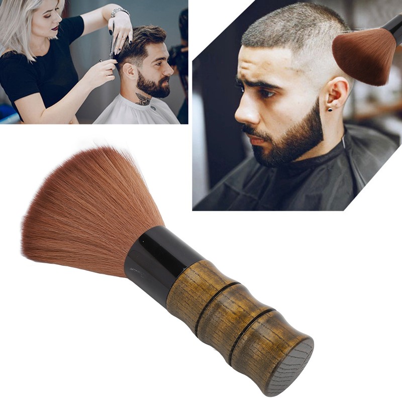 Broken Hair Brush Soft Barbershop Hair Cut Duster Brush Neck