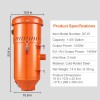 1.6-HP Dust Collector 1.8 Gallon Capacity Universal Fit Sandblaster Cabinets