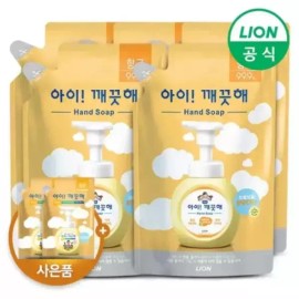 LION아이깨끗해 거품형 대용량 450ml 리필 5개 레몬 청포 [[0001]리필 450ml 레몬)x5개] LION I Clean Foam Type Large Capacity 450ml Refill 5-pack Lemon 청포 [[0001] Refill 450ml Lemon x5]