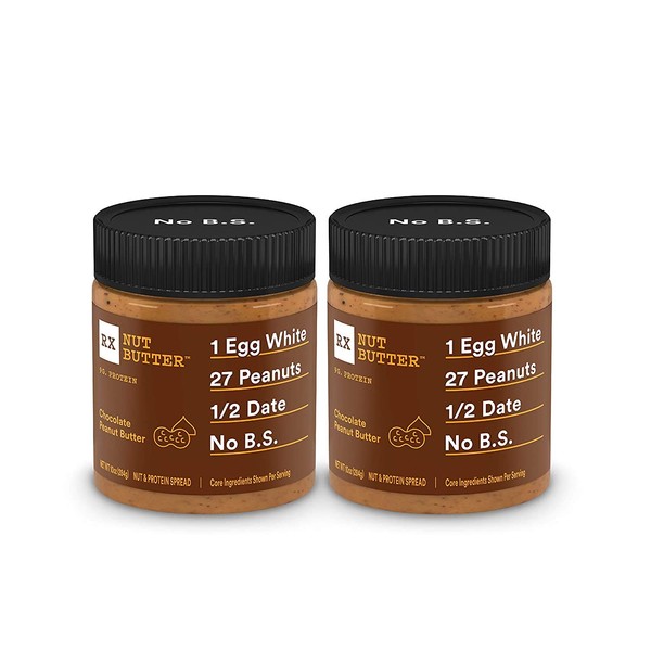 RX Nut Butter, Chocolate Peanut Butter, Keto Snack, Gluten Free, 10 Ounce (Pack of 2)