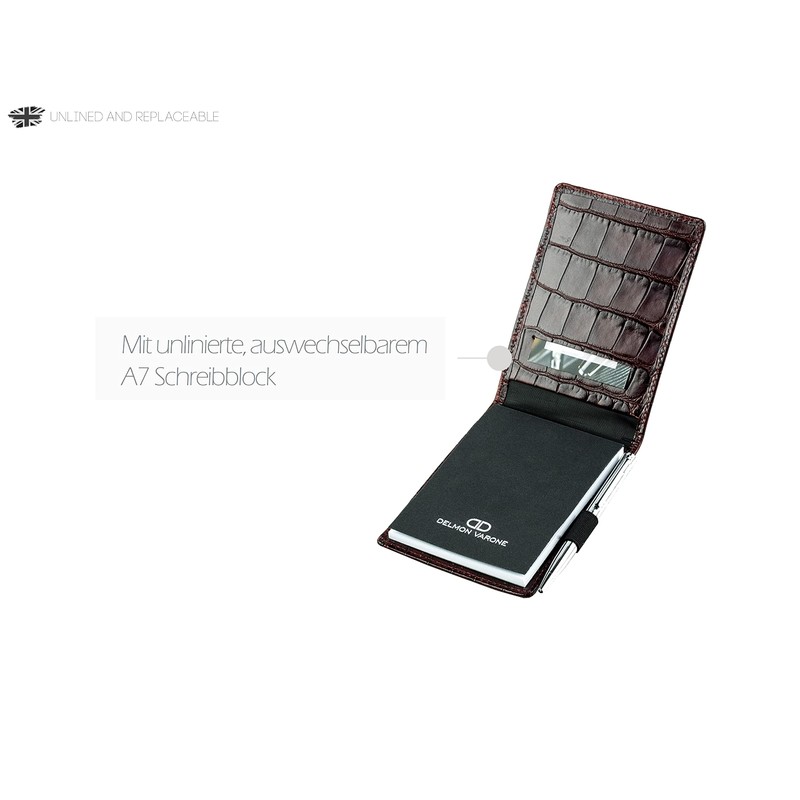 DELMON VARONE - Notepad Case DIN A7 Including 2 x