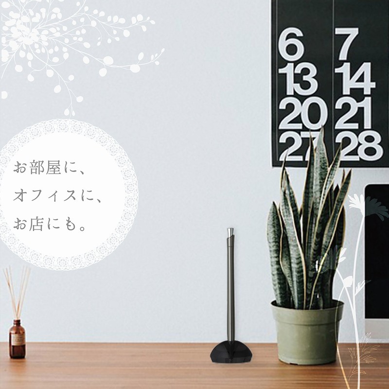 Zebra Flos Desk Ballpoint Pen, 0.7 mm, Black Ink, Glass