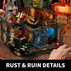 Brixelion Doomsday Building Set, Modular Building Blocks with Lighting, Car,
