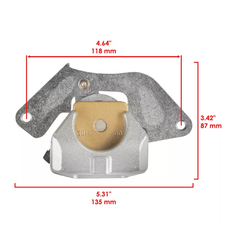 Caltric Front Left Right Brake Caliper W/ Pad For Honda