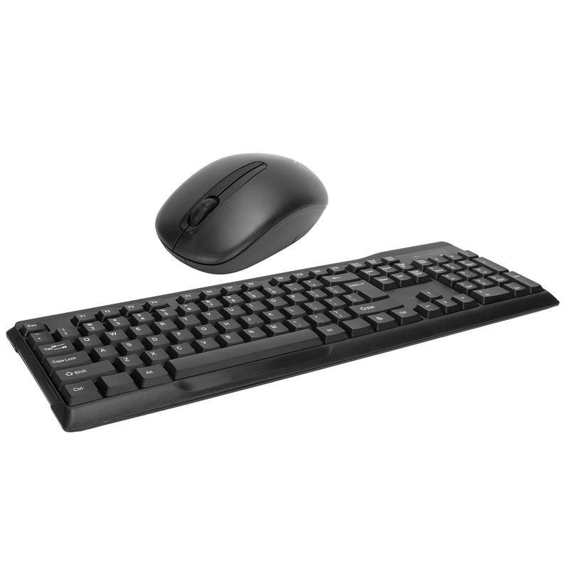 Keyboard Mouse Combo 2.4Ghz Wireless Splashproof Mute Optical Engine Positioning