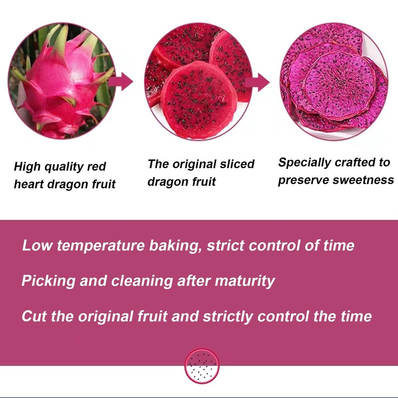 Slices of Dragon Fruit,Dried Dragon Fruit Slices,Low Temperature Roast,Dried Pitaya,Independent