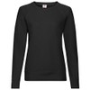 Fruit of the Loom Women's Fit Lightweight Raglan Sweatshirt Black