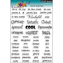 Penny Black Rubber Clear Stamps 5-inch x 7.5-inch Sheet-Words Express