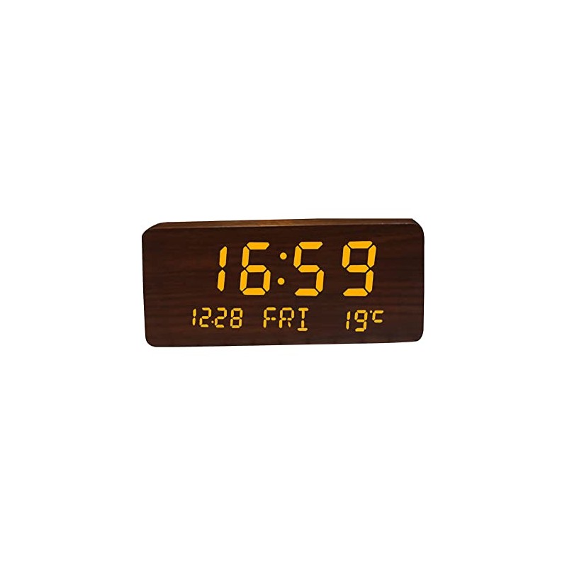 Table Clock, Digital Calendar, Temperature Display, Alarm Function, Desk Clock,