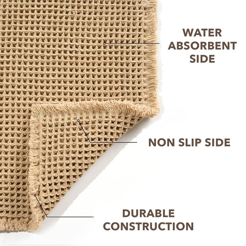 IQOUNIX Bath Mat 50 x 80 cm, Bathroom Mat, Bath