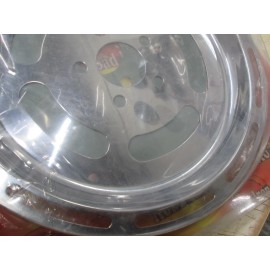 EMGO CHROME REAR SPROCKET SLOTTED COVER (METAL) - HD BIG TWIN 70 TOOTH