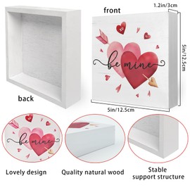 Valentines Day Decor Wooden Sign Valentine Day Decorations Romantic Desk Wall Signs for Home Wooden Home Bedroom Happy Valentine Signs Funny Desks Wedding Gift Anniversary