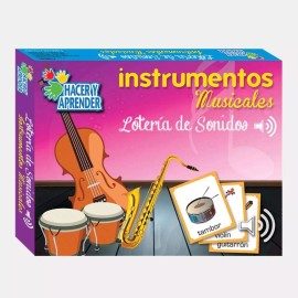 Hacer y Aprender Lotería Sonidos Instrumentos Musicales Educativa, Didáctico