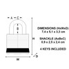 Master Lock - Laminated Steel 51mm Padlock 4 Pin