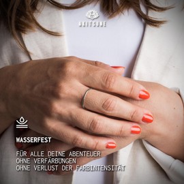 Akitsune Purity Women's Ring, Elegant 316L Stainless Steel Ring for Women, Minimalist Ring, 1 mm Diameter, Waterproof and Hypoallergenic