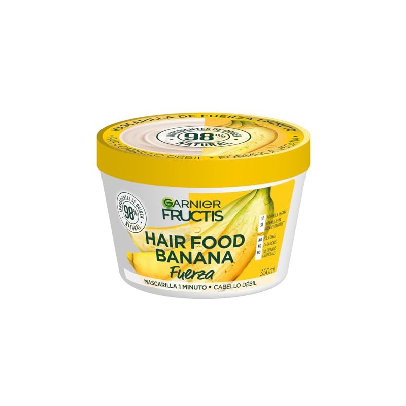 Garnier Fructis HairFood Banana mascarilla para cabello débil