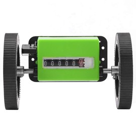 Roller Type Meter Counter, 6 Digits Meters Rolling Mechanical Length Counter for Measuring Textile, Printing, Artificial Leather