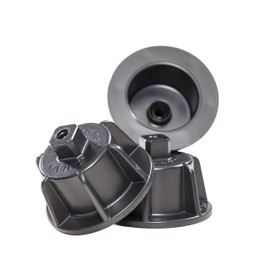 Brunoplast Nivifix Pro Reusable Pull Hoods, Black, Tile Thickness 3-12 mm, Tile Levelling System for Laying Wall/Floor Tiles, Laying Aid without Tile Wedges, Tile Tool Pack of 50