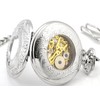 Infinite U Dual Time Display Hollow Skeleton Steel Hand Wind