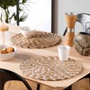 Douceur d'Intérieur Nala Place Mat Diameter 38 cm White Straw