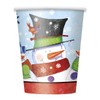 Unique Party 47626 - 9oz Snowman Buddies Christmas Paper Cups,