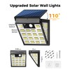 LIFENGSOLER 160LEDs Solar Motion Lights Outdoor,3-Sides Solar Wall Lights Outdoor,