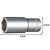 Tone 3SB-20L Deep Socket (Hexagonal) 3/8 inch (9.5 mm) Insertion