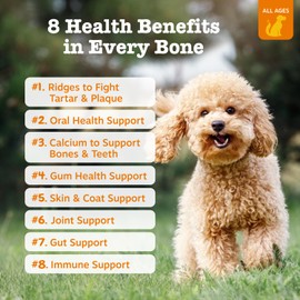 Zesty Paws Zesty Paws Dental Bones - Fights Tartar & Plaque - Gum, Teeth & Bone Health - Cinnamon for Dog Breath - Immune, Joint, Gut, Skin & Coat Support - Omega 3 EPA & DHA and Calcium - Small Dogs - 28 ct