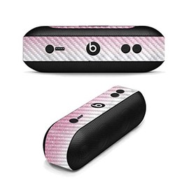MightySkins Carbon Fiber Skin for Beats Pill Plus - Marble Glitz | Protective, Durable Textured Carbon Fiber Finish | Easy to Apply, Remove, and Change Styles | Made in The USA