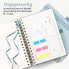 RETTACY Notebook A5 Lined Bullet Journal with 100 g/m² Thick