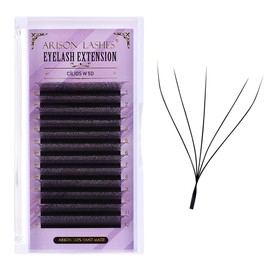 YY Eyelash Extensions Supplies Y Lash 5D Premade Fans 0.07D Curl Volume Lash Extensions Easy Fanning Lashes Matte Black Volume Eyelash Extensions(0.07D-12mm)