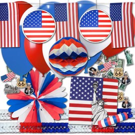 USA Party Decoration Set Basic