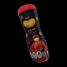 Yomiyomi Organic Puff Strawberry Blueberry 42g 4pcs / 요미요미 유기농퍼프 딸기블루베리 42g 4개