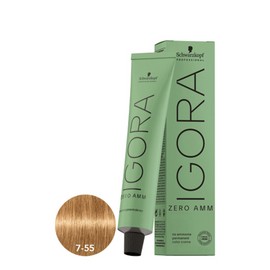 Schwarzkopf Igora Zero Ammonia Color Creme - 7-55 Medium Blonde Gold 60ml