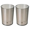 Gaolinci 2 Pcs Clear Plastic Toothbrush Holder, Bathroom Cups, Tumbler