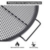 Lineslife X-Marks Fire Pit Cooking Grill Grates Portable, Heavy Duty