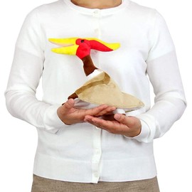 Carolata Pteranodon Plush Toy (Sitting Series, Length 11.0 x Width 3.5 x Height 7.5 inches (28 x 9 x 19 cm), Pre-Inspected 2 Degrees), Dinosaur Toy, Birthday Gift, Girls and Boys