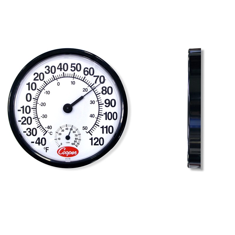 Cooper-Atkins 212-150-8 Analog Hygrometer, -40°F to 120°F Temperature Range, 12"